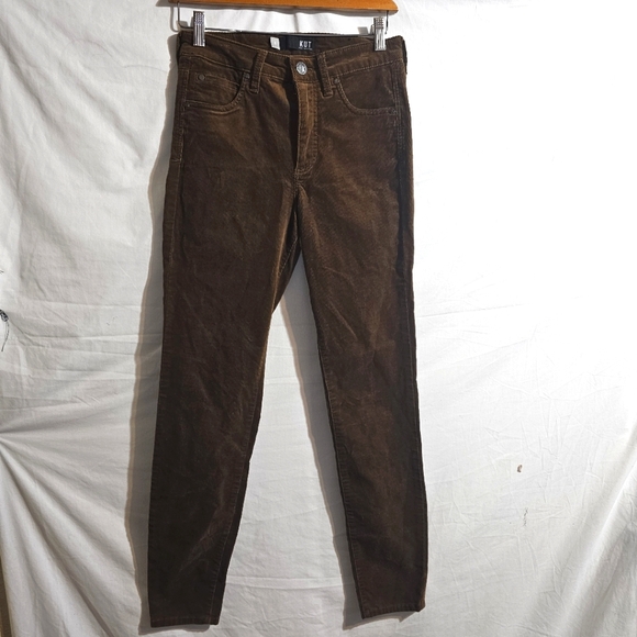 KUT FROM THE CLOTH Diana  Corduroy Fab Ab  Skinny brown Cognac - Picture 5 of 12